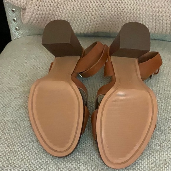 NWOT Target A New Day Heeled Strappy Sandal in Brown 9M - Picture 4 of 5